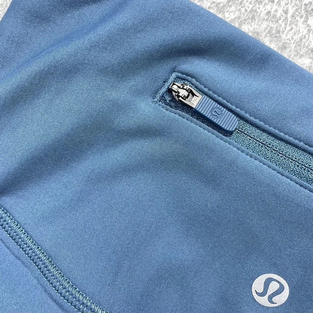 Lululemon Leggings Womens 4 Blue High Rise Ankle Running Yoga Athletic Stretch